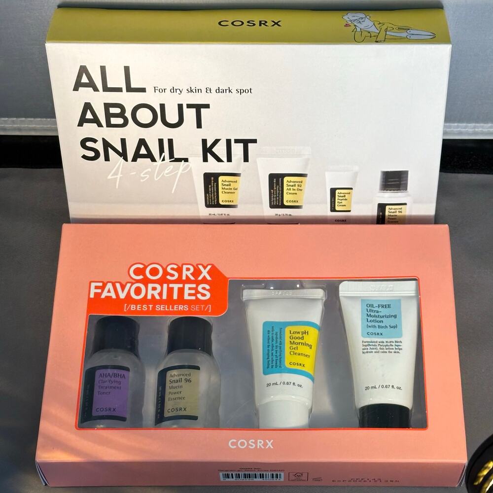COSRX Bundle! New In Box! COSRX Favorites Best Sellers Set + All About Snail Kit